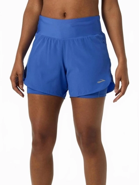 Wide Leg Silhouette Women's Chaser Five Short In Bluebell