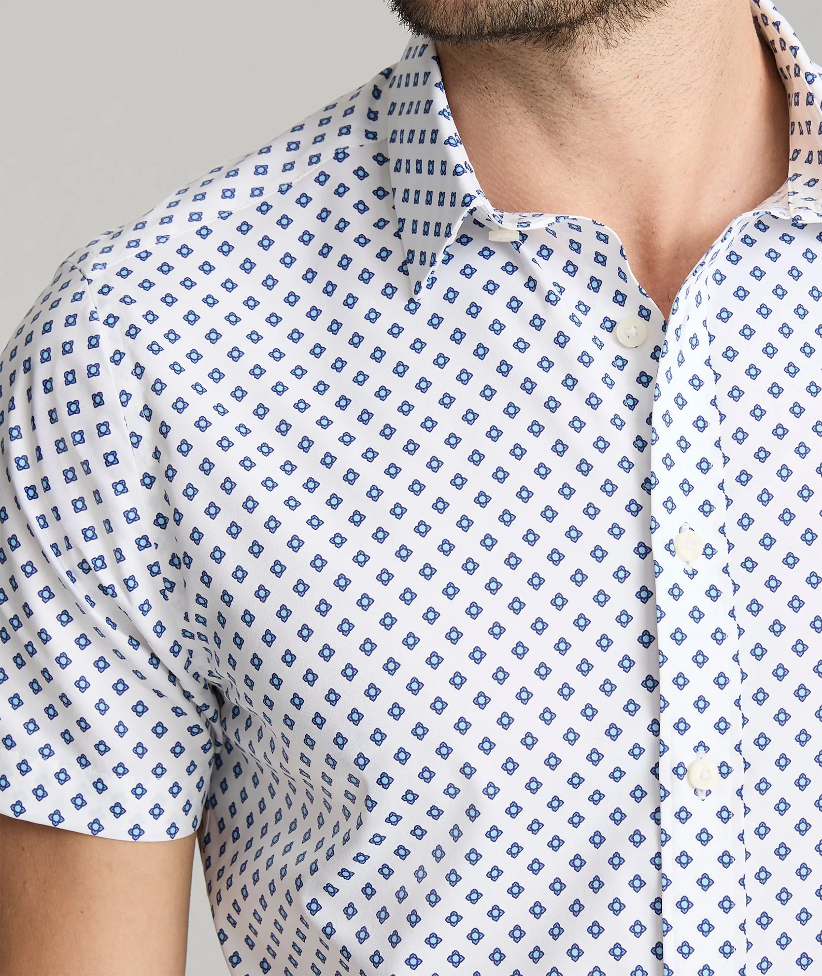 Smooth Stitch Pattern Trendsetter Choice Performance Short-Sleeve Shirt